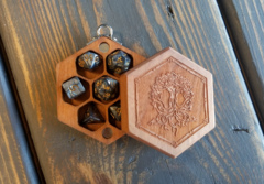 Elderwood Academy: Mini Hex-Chest Dice Set